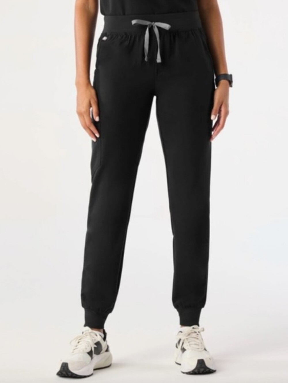 FIGS Zamora Jogger Scrub Pants Black Women’s Medium Tall  EUC